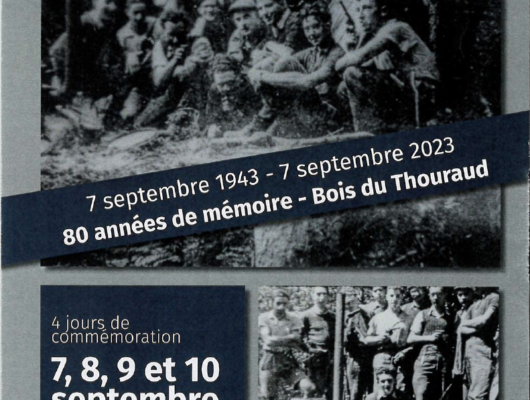 Thumbnail for the post titled: Cérémonie 80 ans du bois de Thouraud